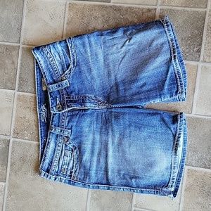 Silver Suki longer denim short